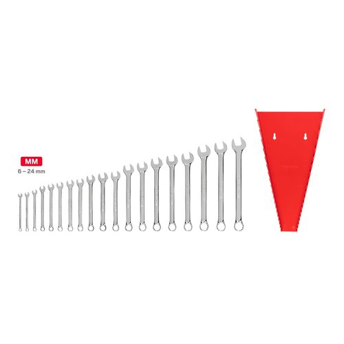 Main product image of Combination Wrench Set with Rack, 19-Piece (6 - 24mm)