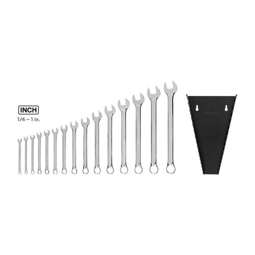 Main product image of Combination Wrench Set with Rack, 15-Piece (1/4 - 1")