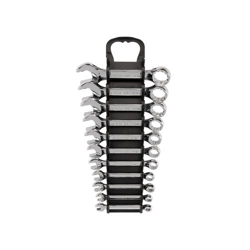 Main product image of Stubby Combination Wrench Set with Holder, 11-Piece (1/4 - 3/4")