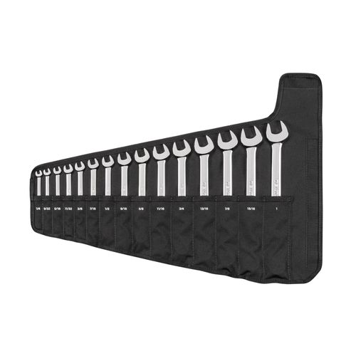 Main product image of Combination Wrench Set with Pouch, 15-Piece (1/4 - 1")