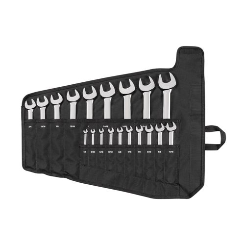 Main product image of Combination Wrench Set with Pouch, 19-Piece (1/4 - 1-1/4")