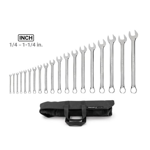 Main product image of Combination Wrench Set with Pouch, 19-Piece (1/4 - 1-1/4")