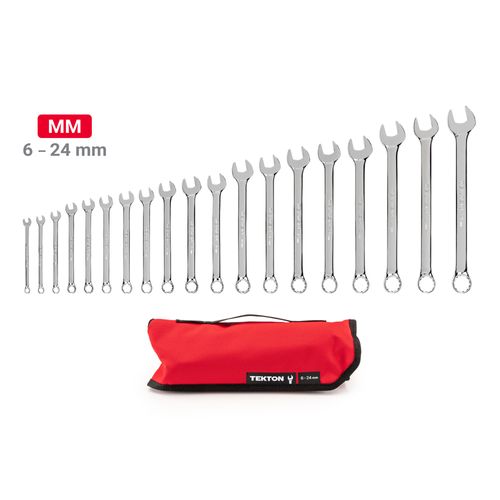 Main product image of Combination Wrench Set with Pouch, 19-Piece (6 - 24mm)