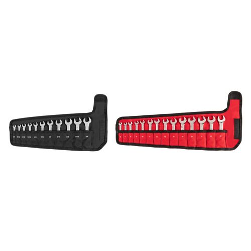 Main product image of Stubby Combination Wrench Set with Pouch, 25-Piece (1/4 - 3/4", 6 - 19mm)