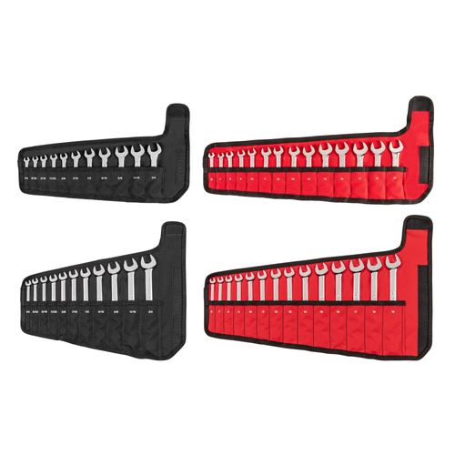 Main product image of Stubby and Standard Length Combination Wrench Set with Pouch, 50-Piece (1/4 - 3/4", 6 - 19mm)