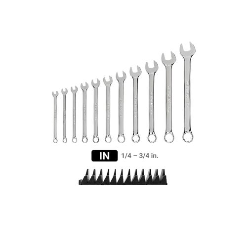 Main product image of Combination Wrench Set with Modular Wrench Organizer, 11-Piece (1/4 - 3/4")