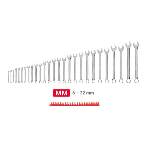 Main product image of Combination Wrench Set with Modular Wrench Organizer, 27-Piece (6 - 32mm)