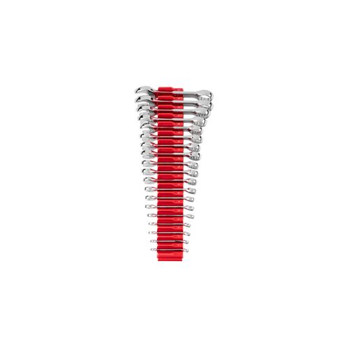 Main product image of Stubby Combination Wrench Set w/ Modular Organizers, 19-Piece (6 - 24mm)