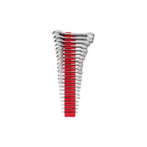 Main product image of Stubby Combination Wrench Set w/ Modular Organizers, 22-Piece (6 - 32mm, Common Sizes)