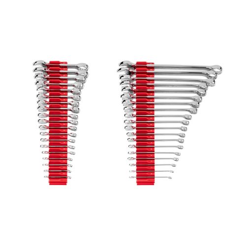 Main product image of Stubby and Standard Length Combination Wrench Set w/ Modular Organizers, 38-Piece (6 - 24mm)