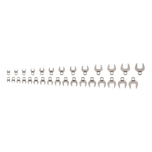 Main product image of 3/8" Drive Crowfoot Wrench Set, 30-Piece (5/16-1", 8-24mm)