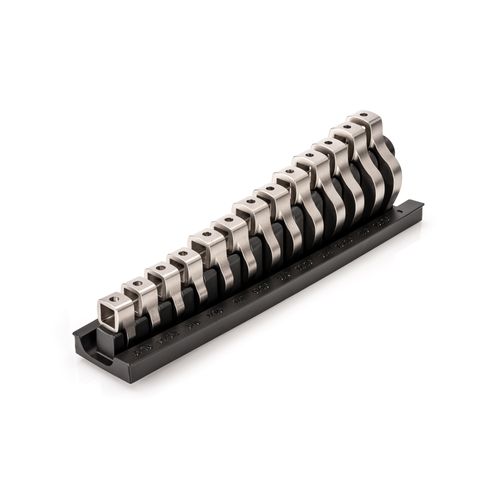 Main product image of 3/8" Drive Crowfoot Wrench Set with Rack, 13-Piece (5/16-1")
