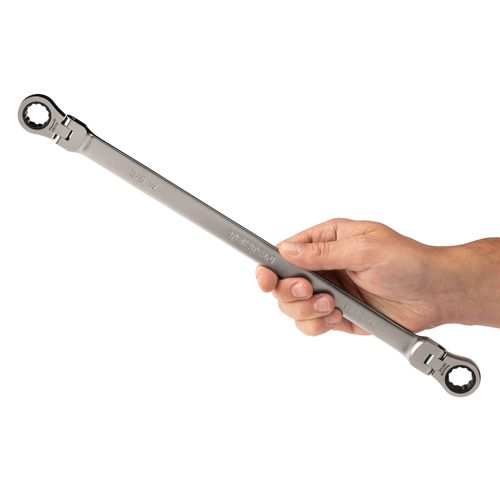 Main product image of 5/8 x 11/16" Long Flex Head 12-Point Ratcheting Box End Wrench