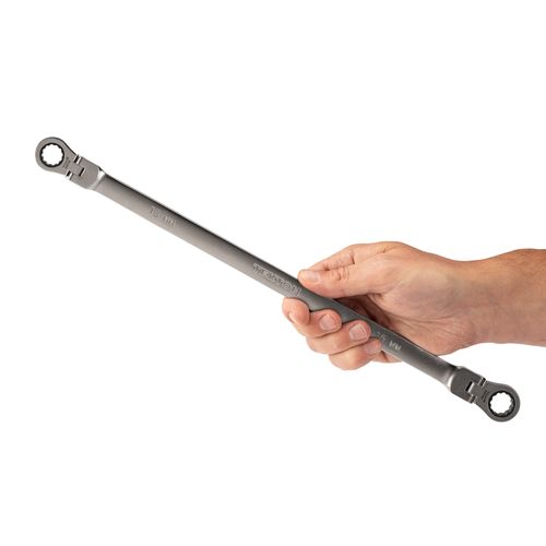 Main product image of 13 x 15mm Long Flex Head 12-Point Ratcheting Box End Wrench
