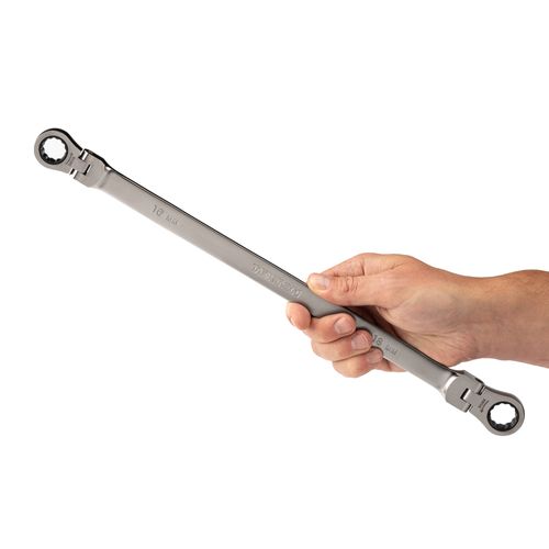 Main product image of 16 x 18mm Long Flex Head 12-Point Ratcheting Box End Wrench