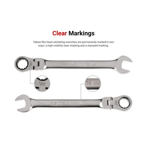 Main product image of 9/16" Flex Head 12-Point Ratcheting Combination Wrench