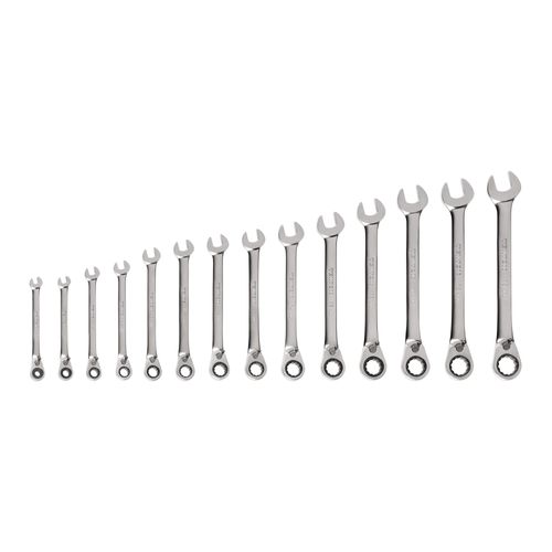 Main product image of Reversible 12-Point Ratcheting Combination Wrench Set, 14-Piece (6-19mm)
