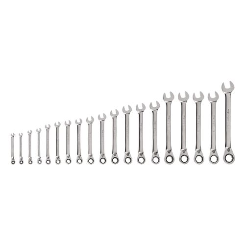 Main product image of Reversible 12-Point Ratcheting Combination Wrench Set, 19-Piece (6-24mm)