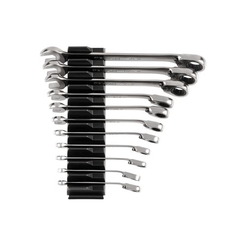 Main product image of Reversible 12-Point Ratcheting Combination Wrench Set with Modular Wrench Organizer, 11-Piece (1/4-3/4")