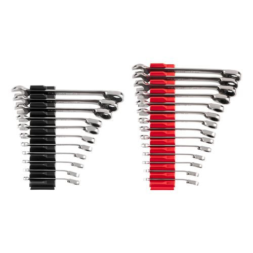 Main product image of Reversible 12-Point Ratcheting Combination Wrench Set with Modular Wrench Organizer, 25-Piece (1/4-3/4", 6-19mm)