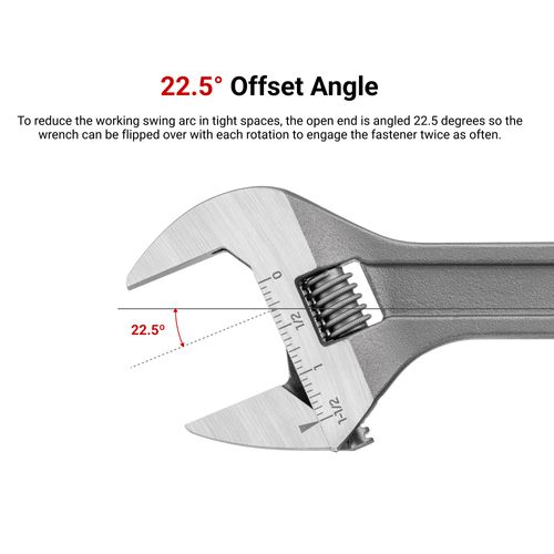 Main product image of 9" Wide-Jaw Adjustable Wrench (1-1/2" Capacity)