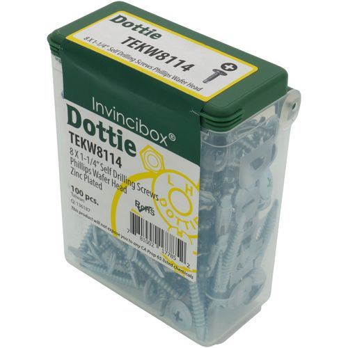 Main product image of #8 x 1-1/4" Phillips Wafer Head Self Drilling Screw (Pack of 100)