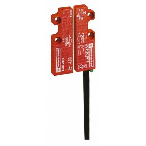 Main product image of Safety Limit Switch, 16mm Wide Body, Noncontact, 24 VDC, 2NC, 2m Cable, IP66/IP67, Noncontact, Side Entry, XCSDMC7912