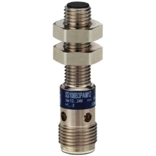 Main product image of Inductive Proximity Sensor, Cylinder Shielded, M8 Body, 0.06" Sensing Distance, 12 to 24 VDC, NPN, Normally Open, 3-Wire, M12 Connector, XS508B1NAM12