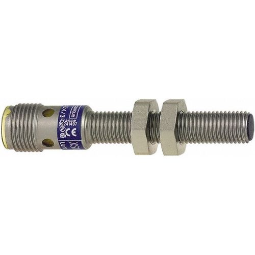 Main product image of Inductive Proximity Sensor, Cylinder Shielded, M8 Body, 0.06" Sensing Distance, 12 to 24 VDC, NPN, Normally Closed, 3-Wire, M8 Connector, XS508B1NBM8