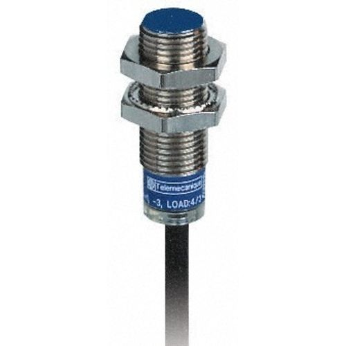 Main product image of Inductive Proximity Sensor, Cylinder, M12 Body, 2 mm Sensing Distance, 12 to 48 VDC, NPN & PNP, 2-Wire, 2m Cable, XS512B1DAL2