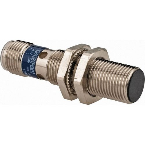 Main product image of Inductive Proximity Sensor, Cylinder Shielded, M12 Body, 0.08" Sensing Distance, 12 to 24 VDC, PNP, Normally Closed, 3-Wire, M12 Connector, XS512B1PBM12