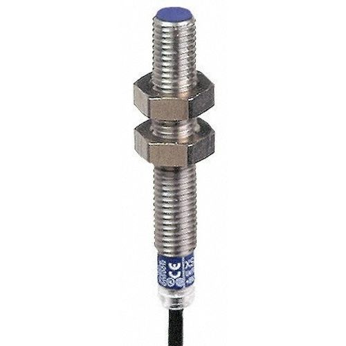 Main product image of Inductive Proximity Sensor, Cylinder Shielded, M8 Body, 2.5 mm Sensing Distance, 12 to 48 VDC, NPN, Normally Open, 3-Wire, 2m Cable, XS608B1NAL2