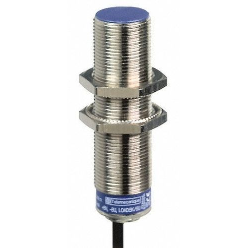 Main product image of Inductive Proximity Sensor, Cylinder Shielded, M18 Body, 8 mm Sensing Distance, 24 to 240 VAC/VDC, NC, Normally Closed, 2-Wire, 2m Cable, XS618B1MBL2