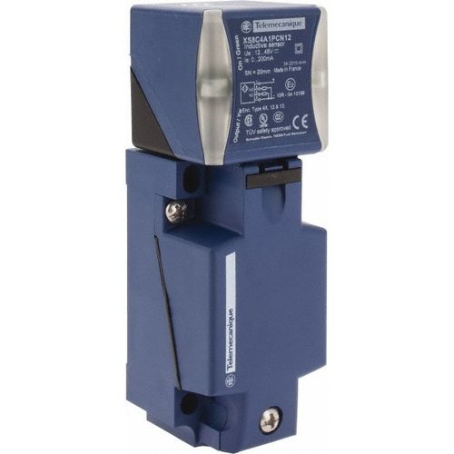 Main product image of Inductive Proximity Sensor, Rectangular, 20 mm Sensing Distance, 12 to 48 VDC, PNP, 4-Wire, M12 Connector, XS8C4A1PCN12