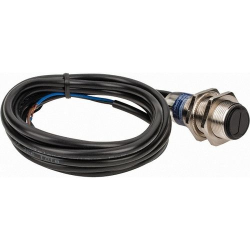 Main product image of Photoelectric Sensor, Retroreflective, 4m Range, 12 to 24 VDC, Dark Operate, PNP NC, 2m Cable, Nickel Plated Brass, XUB1BPBNL2