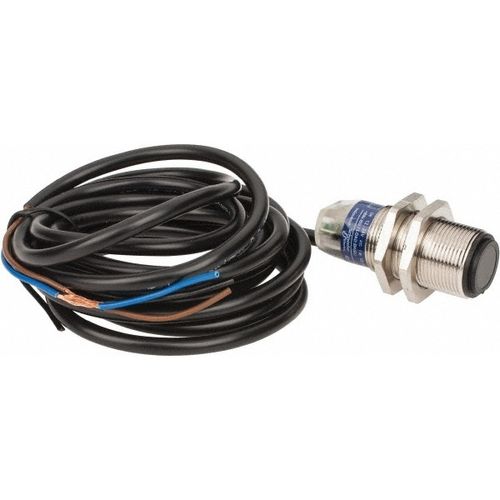 Main product image of Photoelectric Sensor, Through Beam, Receiver, 15m Range, 12 to 24 VDC, Dark Operate, PNP NO, 2m Cable, Nickel Plated Brass, XUB2BPANL2R