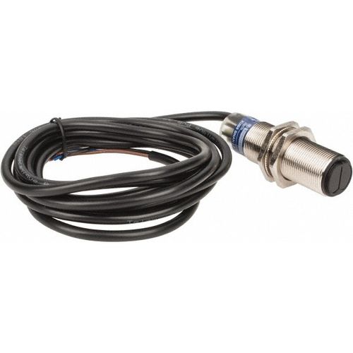 Main product image of Photoelectric Sensor, Diffused, 0.6m Range, 12 to 24 VDC, Dark Operate, NPN NO, 2m Cable, Nickel Plated Brass, XUB5BNANL2