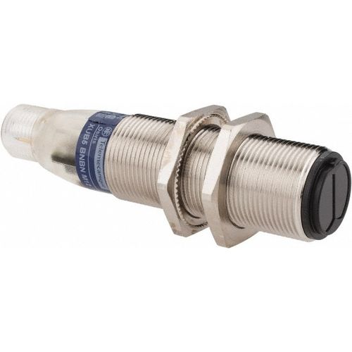 Main product image of Photoelectric Sensor, Diffused, 0.6m Range, 12 to 24 VDC, Dark Operate, NPN NC, M12 Connector, Nickel Plated Brass, XUB5BNBNM12