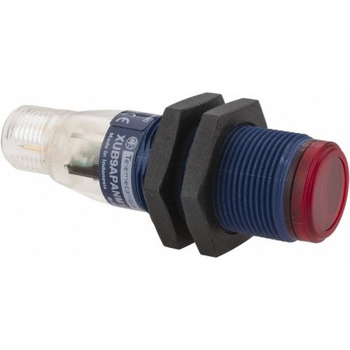 Main product image of Photoelectric Sensor, Polarized Retroreflective, 2m Range, 12 to 24 VDC, Light Operate, PNP NO, M12 Connector, PBT, XUB9APANM12