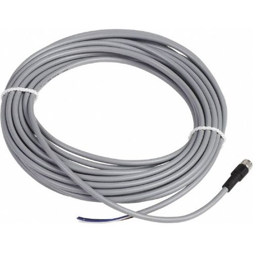 Main product image of Sensor Cordset, M8 Straight Female, PVC Jacket, 10m Cable, 3 Amp, 60 VAC, IP67, XZCPV0941L10
