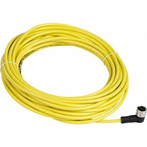 Main product image of Sensor Cordset, 3-Pin UNF Elbowed, PVC Jacket, 10m Cable, 4 Amp, 250 VAC, IP65/IP67, XZCPV1965L10