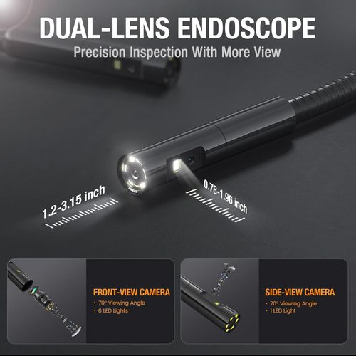 Main product image of Camera Probe Dual Lens, 0.21" Diameter, 3.2', CAMD55D01