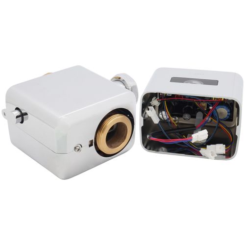 Main product image of ECOPOWER Touchless 1.6 GPF Toilet Flush Valve with 24" Vacuum Breaker Set, Polished Chrome