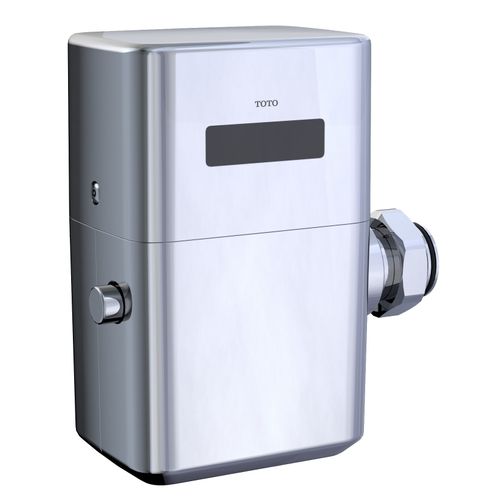 Main product image of ECOPOWER Touchless 1.28 GPF High Efficiency Toilet Flush Valve with 24" Vacuum Breaker Set, Polished Chrome