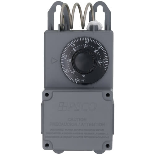Main product image of Line Volt Mechanical Thermostat w/ Stainless Steel Bulb (-30°F - 100°F)