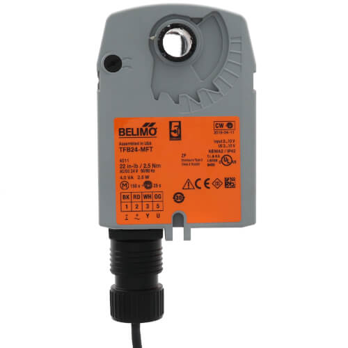 Main product image of Spring Return Fail-Safe, Proportional Damper Control Actuator - 24V (No Aux Switch) (1W, 2.5W)
