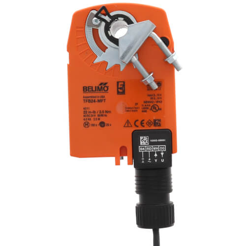 Main product image of Spring Return Fail-Safe, Proportional Damper Control Actuator - 24V (No Aux Switch) (1W, 2.5W)