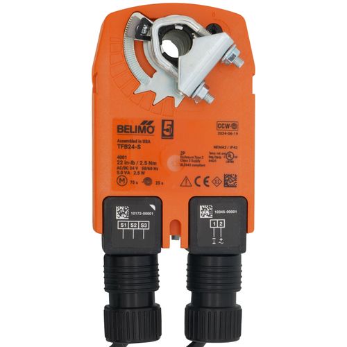Main product image of Spring Return Fail-Safe, On/Off Damper Control Actuator, Direct Coupled - 24 VAC/DC