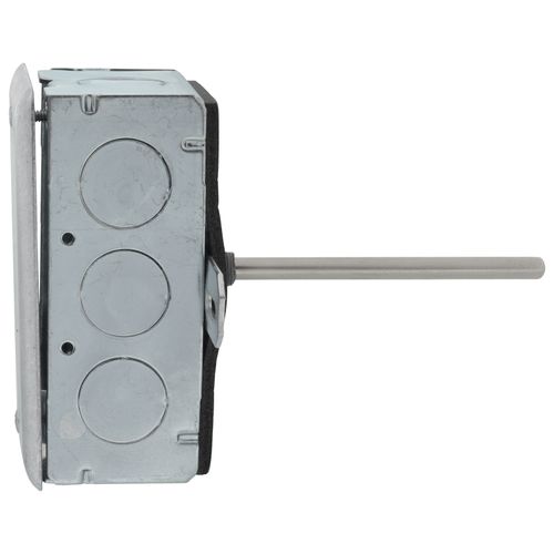 Main product image of 4" Duct Temperature Sensor with Mounting Box, 10k Ohm NTC Type 2 Thermistor