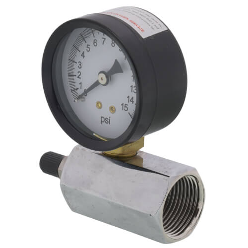 Main product image of 3/4" Leak Test Gauge (0-15 PSI)